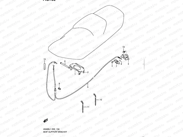 156 - SEAT SUPPORT BRACKET