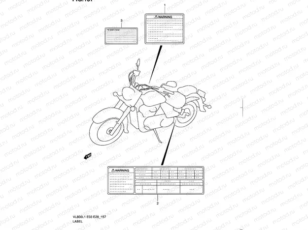 157 - LABEL (VL800L1 E33)