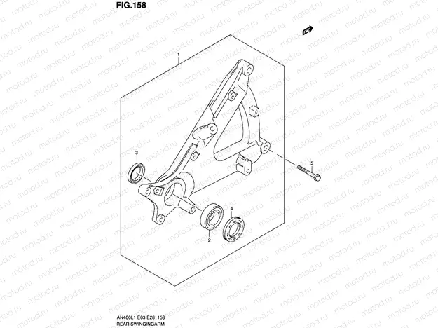 158 - REAR SWINGINGARM