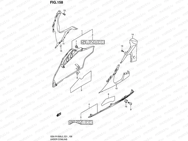 158 - UNDER COWLING (GSX-R1000ZUFL3 E21)