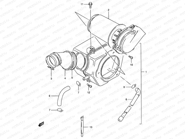 15A - AIR CLEANER (GS125ESK/ESL E24, MODEL M/R)