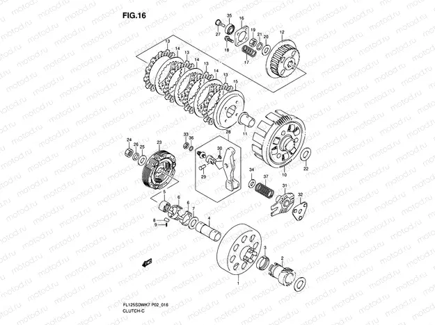 16 - CLUTCH (MODEL K7)