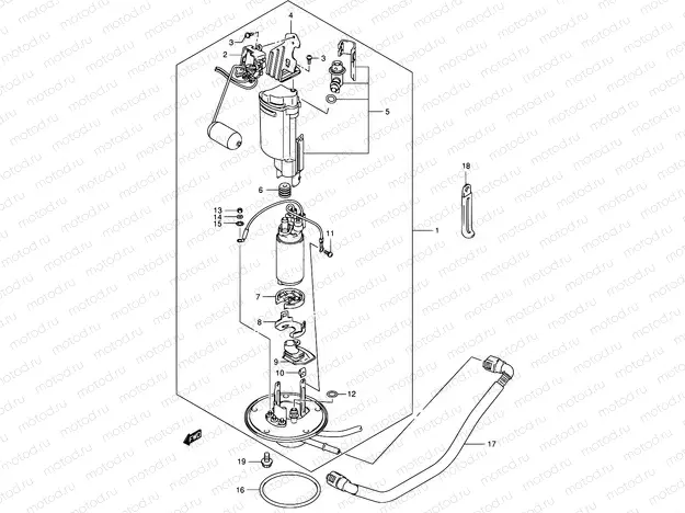 16 - FUEL PUMP (MODEL K2/K3)