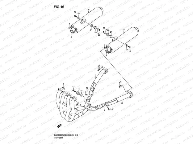 16 - MUFFLER