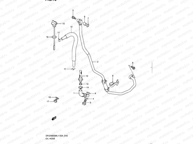 16 - OIL HOSE