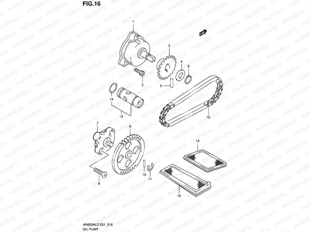 16 - OIL PUMP
