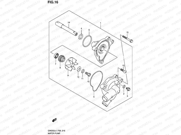 16 - WATER PUMP