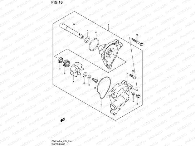 16 - WATER PUMP