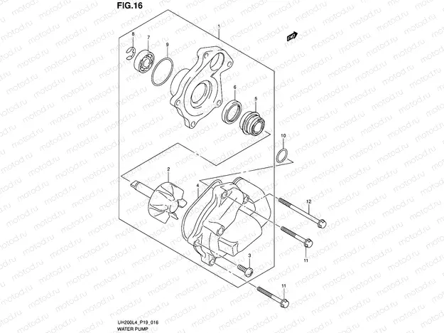 16 - WATER PUMP