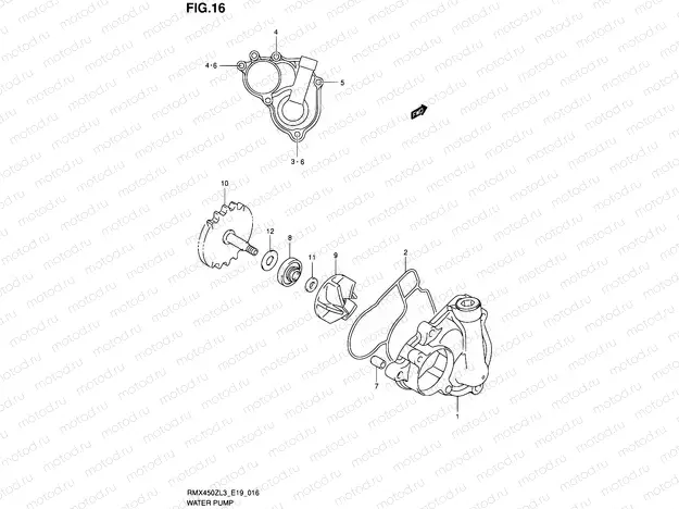 16 - WATER PUMP