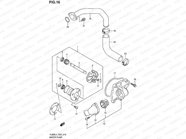 16 - WATER PUMP