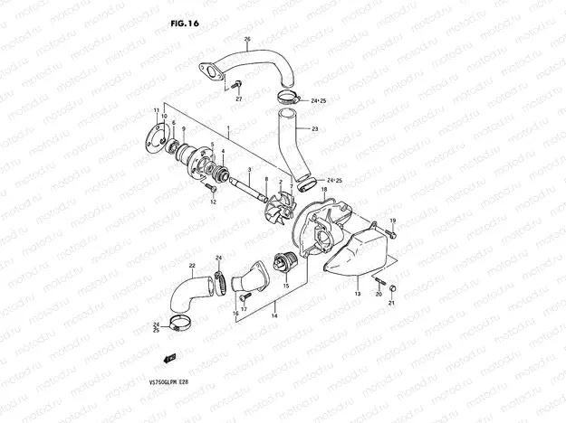 16 - WATER PUMP