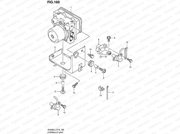 160 - HYDRAULIC UNIT (AN400ZAL3 E02)