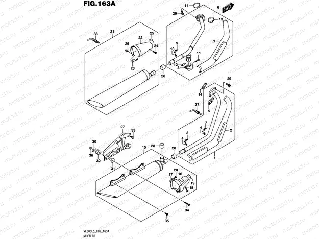 163A - MUFFLER (VL800L5 E02)