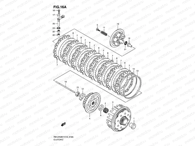 16A - CLUTCH (MODEL K8/K9)