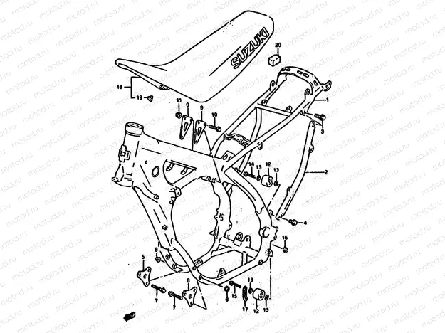 16A - FRAME-SEAT (MODEL R/S)