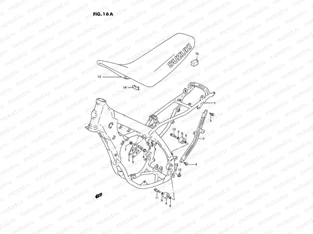 16A - FRAME - SEAT (MODEL R/S)