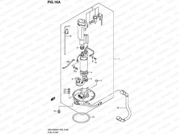 16A - FUEL PUMP (MODEL K2)