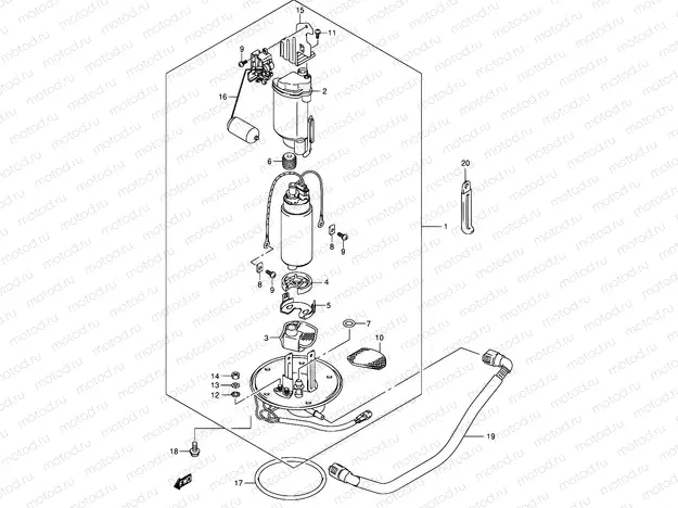 16A - FUEL PUMP (MODEL K4/K5/K6)