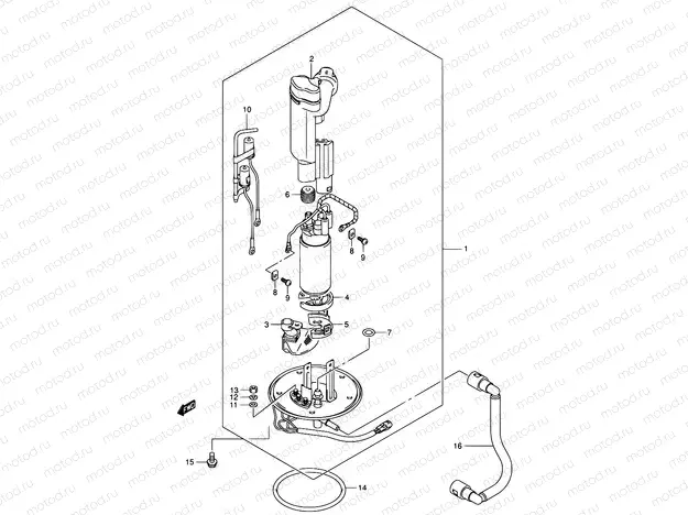 16A - FUEL PUMP (MODEL K5/K6/K7)