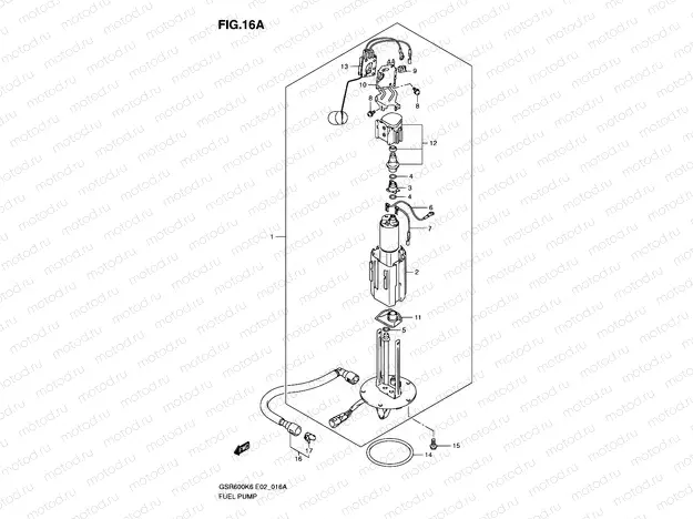 16A - FUEL PUMP (MODEL K9/L0)