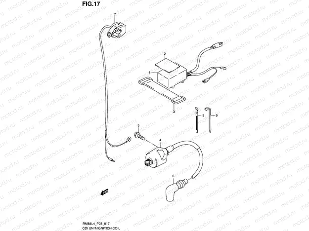 17 - CDI UNIT - IGNITION COIL