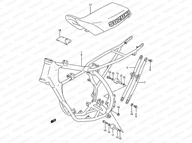 17 - FRAME - SEAT (MODEL H/J/K/L)