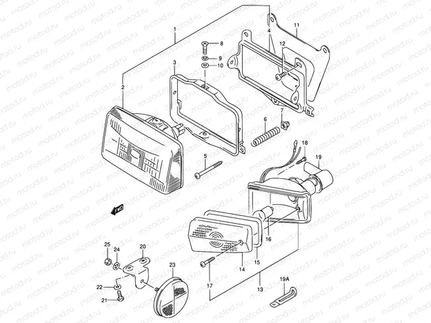 17 - HEADLAMP - FRONT TURNSIGNAL