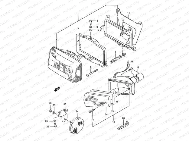 17 - HEADLAMP - FRONT TURNSIGNAL