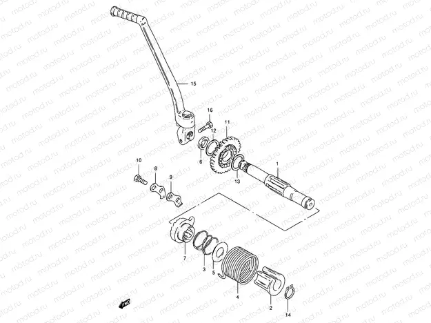 17 - KICK STARTER (MODEL W/X)