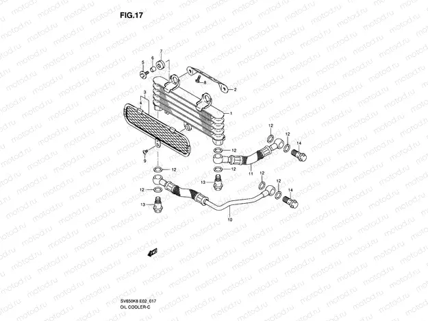17 - OIL COOLER