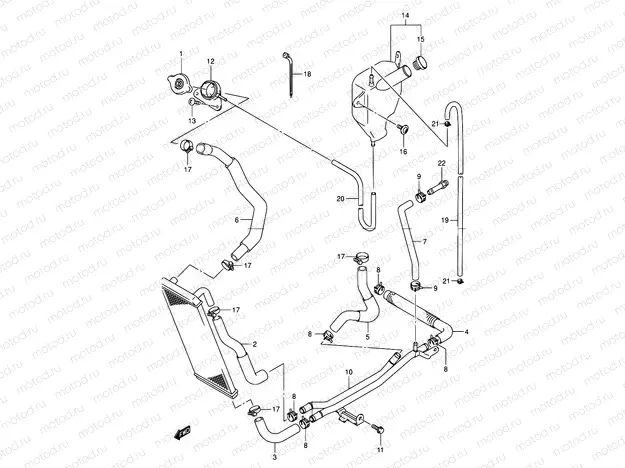 17 - RADIATOR HOSE