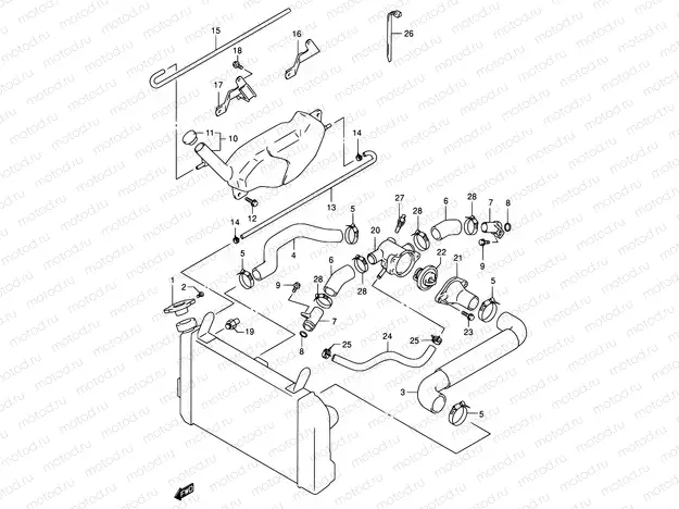 17 - RADIATOR HOSE