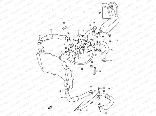 17 - RADIATOR HOSE