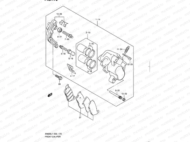 170 - FRONT CALIPER