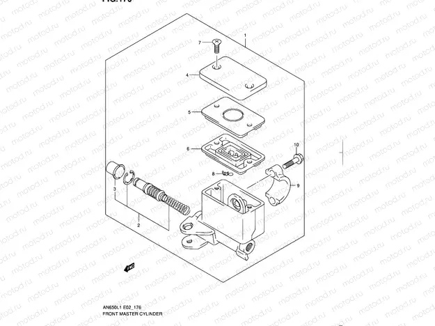 176 - FRONT MASTER CYLINDER