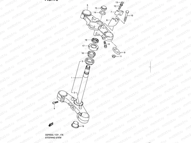 176 - STEERING STEM