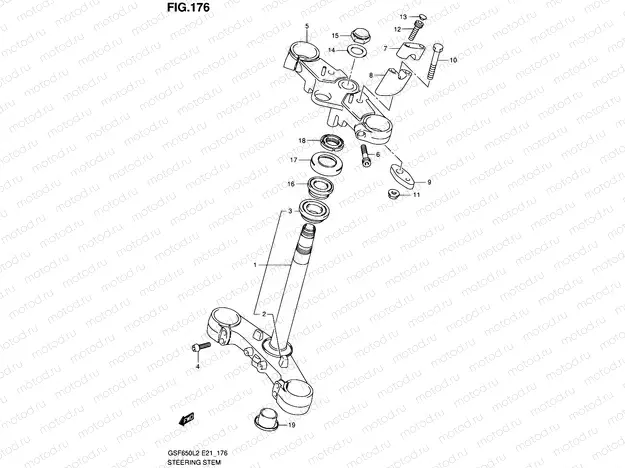 176 - STEERING STEM