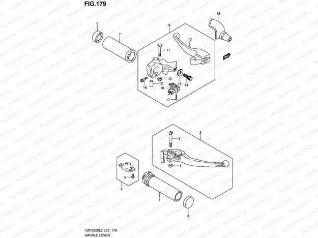 179 - HANDLE LEVER (VZR1800L2 E24)
