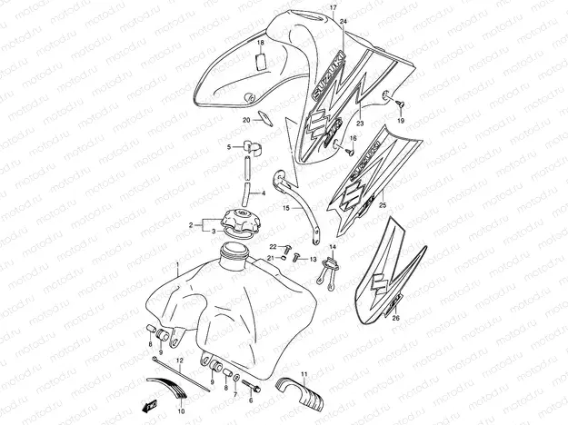 17A - FUEL TANK (MODEL K3/K4/K5)