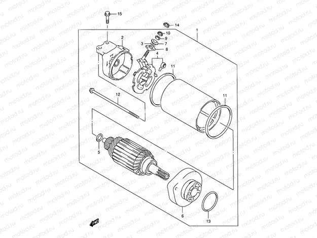 17A - STARTING MOTOR (SEE NOTE)