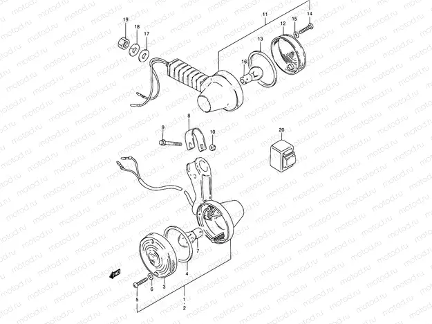 17A - TURN SIGNAL LAMP (E22)