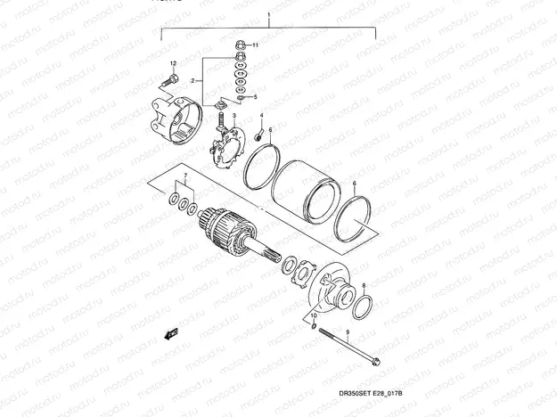 17B - STARTING MOTOR (MODEL T)
