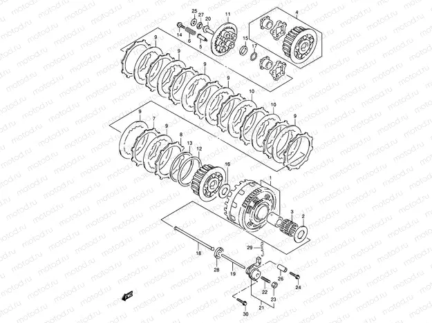 18 - CLUTCH (MODEL V/W)