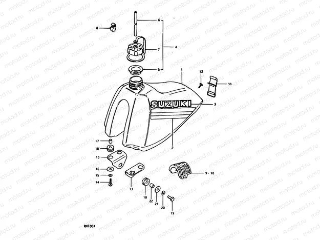 18 - FUEL TANK (RM100X)
