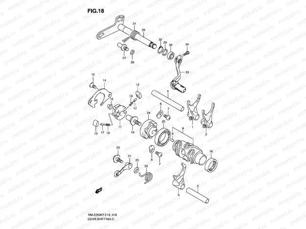 18 - GEAR SHIFTING (MODEL K7)