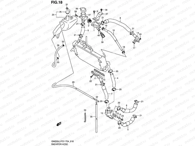 18 - RADIATOR HOSE