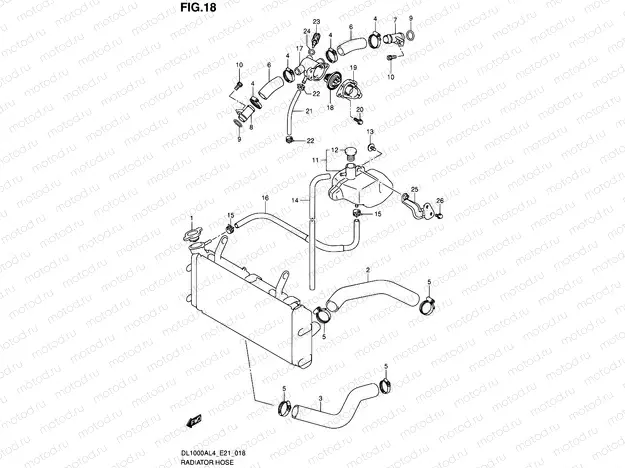 18 - RADIATOR HOSE