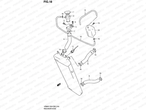 18 - RADIATOR HOSE