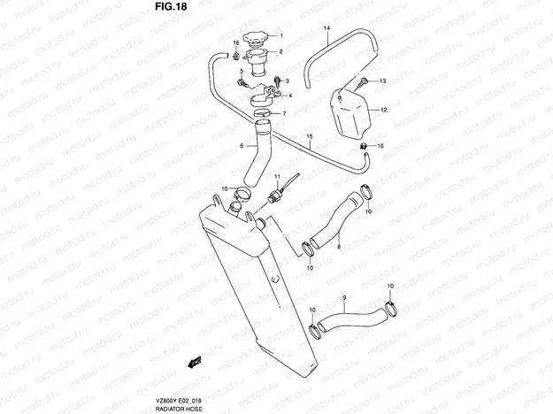 18 - RADIATOR HOSE